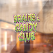 Halloween Zombie Extravaganza Raamsticker (Vel 2)