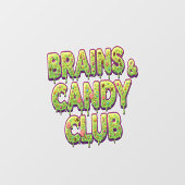 Halloween Zombie Extravaganza Raamsticker (Vel)
