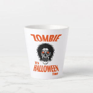Halloween Zombie Face Latte Mok