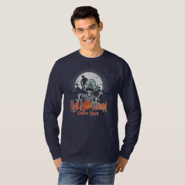 Halloween Zombie Feest | Heren Lange Mouwen T-shirt