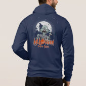 Halloween Zombie Feest | Heren ritssluiting Hoodie (Achterkant)