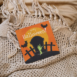 Halloween Zombie Feestdagenkaart