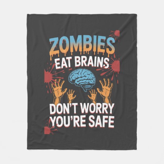 Halloween Zombie Fleece Deken (Voorkant)