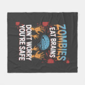 Halloween Zombie Fleece Deken (Voorkant (Horizontaal))
