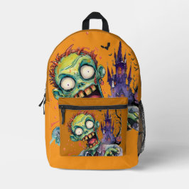 Halloween, Zombie,Gil uit het Paarse Kasteel ,  Bedrukte Rugzak