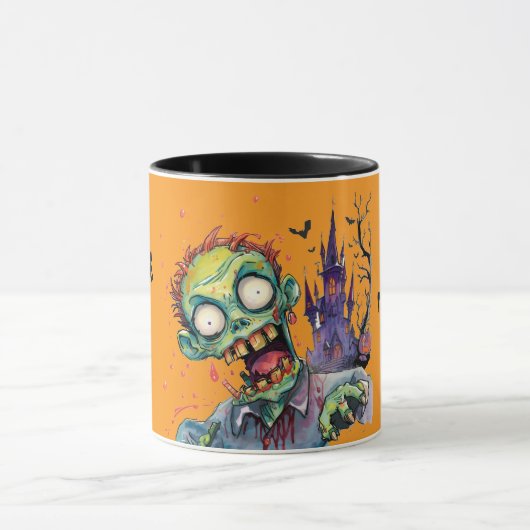 Halloween, Zombie,Gil uit het Paarse Kasteel , Mok (Midden)