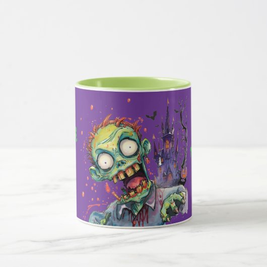 Halloween, Zombie,Gil uit het Paarse Kasteel , Mok (Midden)