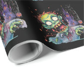 Halloween, Zombie,Gil van het Paarse Kasteel , Cadeaupapier (Rol Hoek)