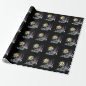 Halloween, Zombie,Gil van het Paarse Kasteel , Cadeaupapier (Uitgerold)