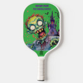 Halloween, Zombie,Gil van het Paarse Kasteel , Pickleball Paddle (Achterkant)