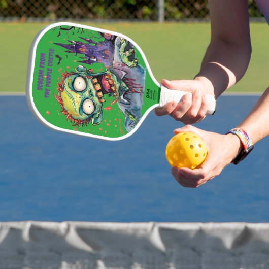 Halloween, Zombie,Gil van het Paarse Kasteel , Pickleball Paddle (Insitu)