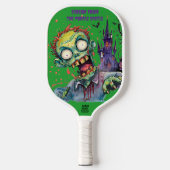 Halloween, Zombie,Gil van het Paarse Kasteel , Pickleball Paddle (Voorkant)