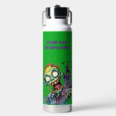 Halloween, Zombie,Gil van het Paarse Kasteel , Waterfles (Voorkant)