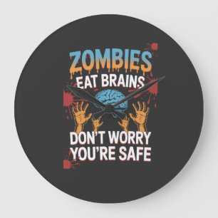 Halloween Zombie Grote Klok