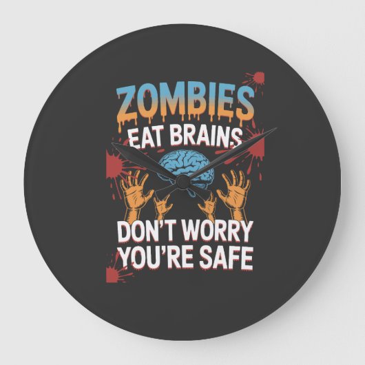 Halloween Zombie Grote Klok (Voorkant)