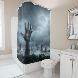 Halloween Zombie Hand Reaching Shower Curtain Douchegordijn
