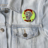 Halloween Zombie Head Button (In situ)
