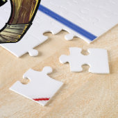 Halloween Zombie Hockey Speler Grappige Sport Legpuzzel (Zijkant)