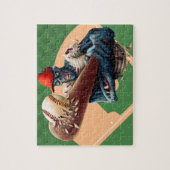 Halloween Zombie Honkbal Slagman Grappige Sport Legpuzzel (Verticaal)