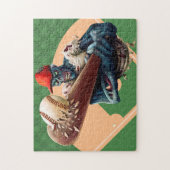 Halloween Zombie Honkbal Slagman Grappige Sport Legpuzzel (Verticaal)