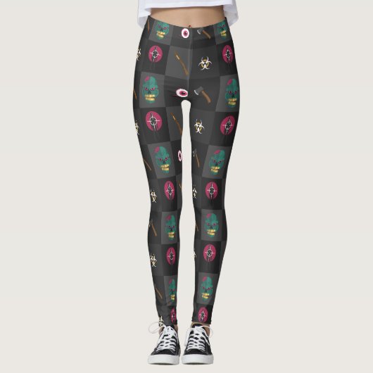 halloween zombie hunter leggings (Voorkant)