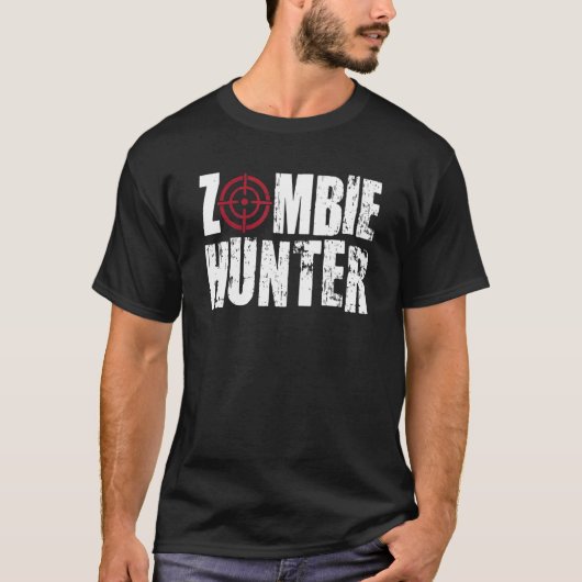 Halloween Zombie Hunter Zombies T-shirt (Voorkant)