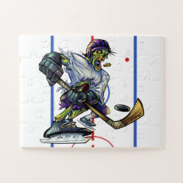 Halloween Zombie IJshockeyspeler Grappige Sport Legpuzzel