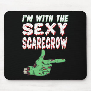 Halloween Zombie Ik ben met de Y Scarecrow Muismat