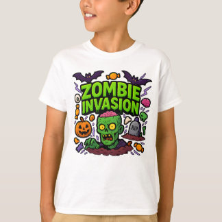 Halloween Zombie Invasion Kleding Schattige Unisex T-shirt