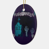 halloween zombie keramisch ornament (Links)