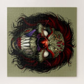 Halloween Zombie Killer Clown Scary Funny Legpuzzel (Horizontaal)