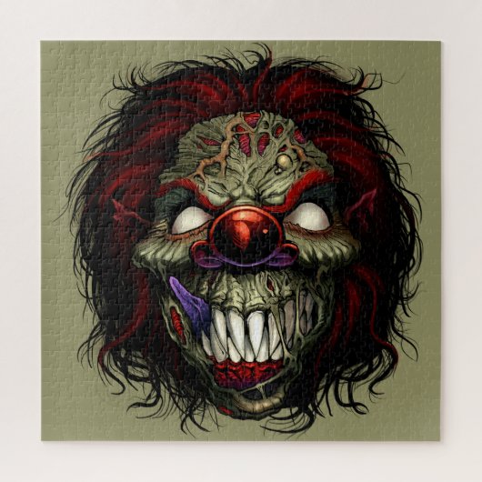 Halloween Zombie Killer Clown Scary Funny Legpuzzel (Verticaal)