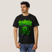 Halloween Zombie Kleding | Spooky Unisex T-shirt (Voorkant volledig)