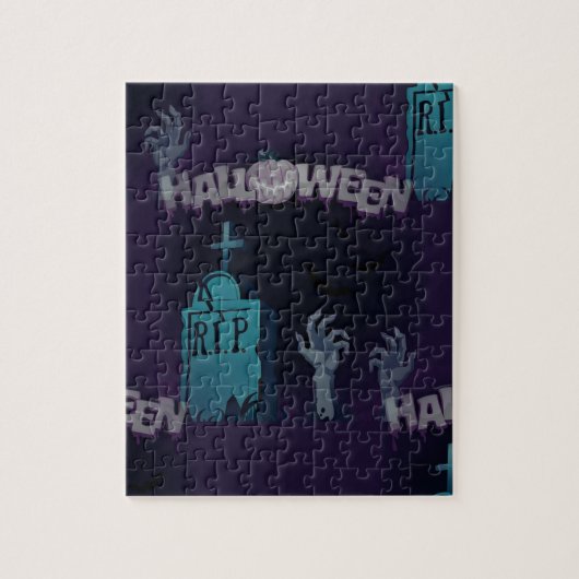 halloween zombie legpuzzel (Verticaal)