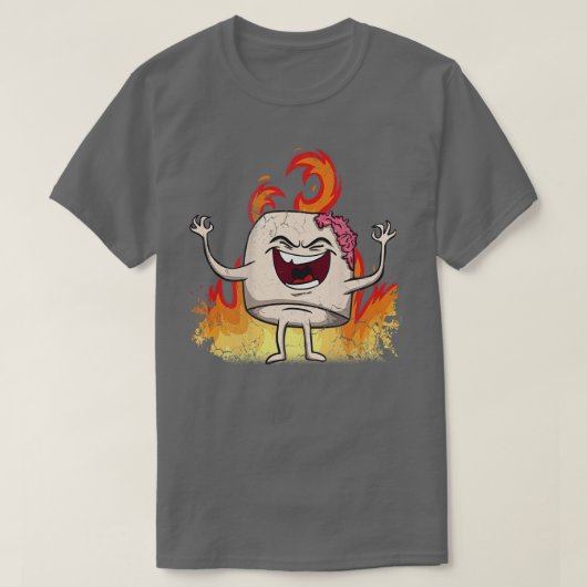 Halloween Zombie Marsh Mellow T-shirt (Design voorkant)