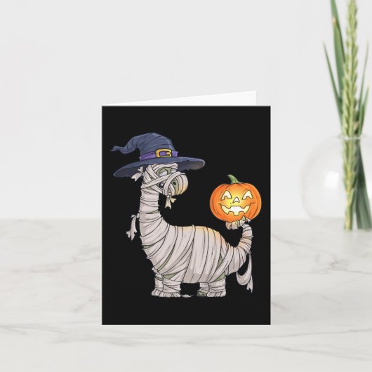 Halloween Zombie Mummy Dinosaur Witch Scary Boys G Kaart (Voorkant)
