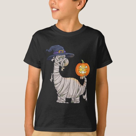 Halloween Zombie Mummy Dinosaur Witch Scary Boys G T-shirt (Voorkant)