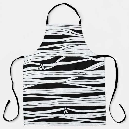 Halloween Zombie Mummy Wrapped Bandages Schort (Voorkant)