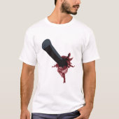 Halloween Zombie / Open Scar T-shirt (Voorkant)