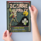 Halloween Zombie Party Flyer (Hand)