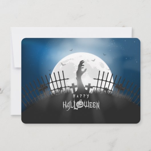 Halloween Zombie Party | Kaart (Achterkant)