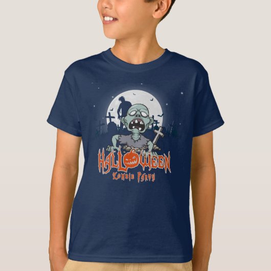 Halloween Zombie Party | KINDER T-shirt (Voorkant)
