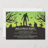 Halloween Zombie Party Spooky Apocalypse Uitnodige Kaart (Voorkant)
