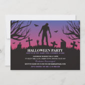 Halloween Zombie Party Undode Apocalypse Invite Kaart (Voorkant)