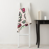 Halloween Zombie Pattern Sherpa Blanket Sherpa Deken (In situ)