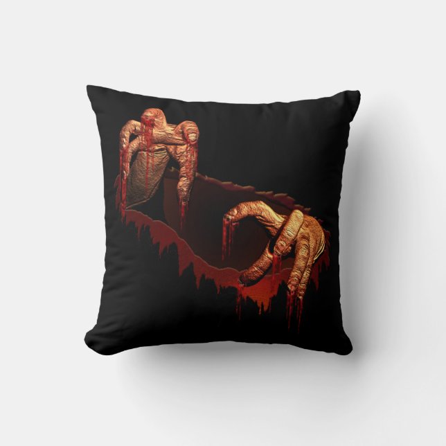 Halloween Zombie Pillow Gory Halloween Decor Kussen (Voorkant)