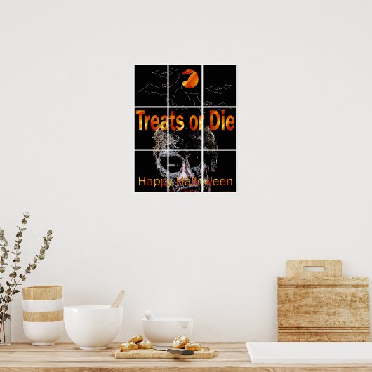 Halloween Zombie Poster (Keuken)