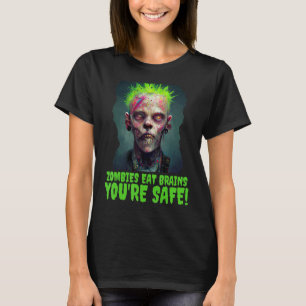 Halloween Zombie Punk Horror Poster Party Costuum T-shirt