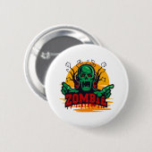 halloween zombie ronde button 5,7 cm (Voorkant /achterkant)