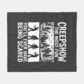 Halloween Zombie Scared Horror Vector Design_1 Fleece Deken (Voorkant (Horizontaal))